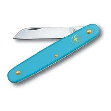 VICTORINOX Garden Floral Knife Swiss Made Stainless Blue Handle