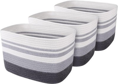 Stora Basket 3 Pa, Laundry, Blanket, Cotton Rope and Woven
