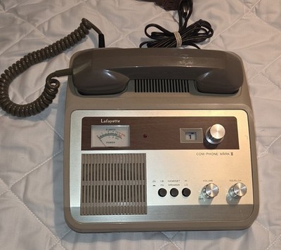 Vtg 70s Lafayette Com Phone Mark II CB Intercom Telephone - Works