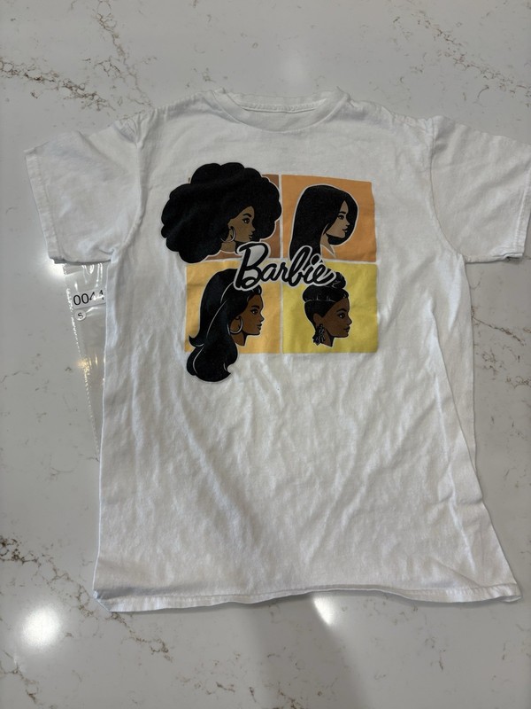 Barbie Hairstyle Squares Tshirt  Sz M Rare Find