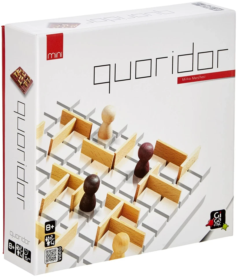 QUORIDOR - Version Mini - Un Grand Classique du Jeu Abstrait - De 2 à 4 Joueurs - Photo 1/4