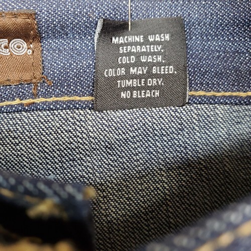 VTG Risk Jeans Co Jeans Youth Boy's Size 14 Dark Blue Wash Denim - NWT - Picture 6 of 12