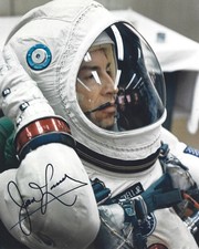JIM LOVELL SIGNED APOLLO 13  PRE FLIGHT 8x10 PHOTO 2   UACC & AFTAL RD AUTOGRAPH