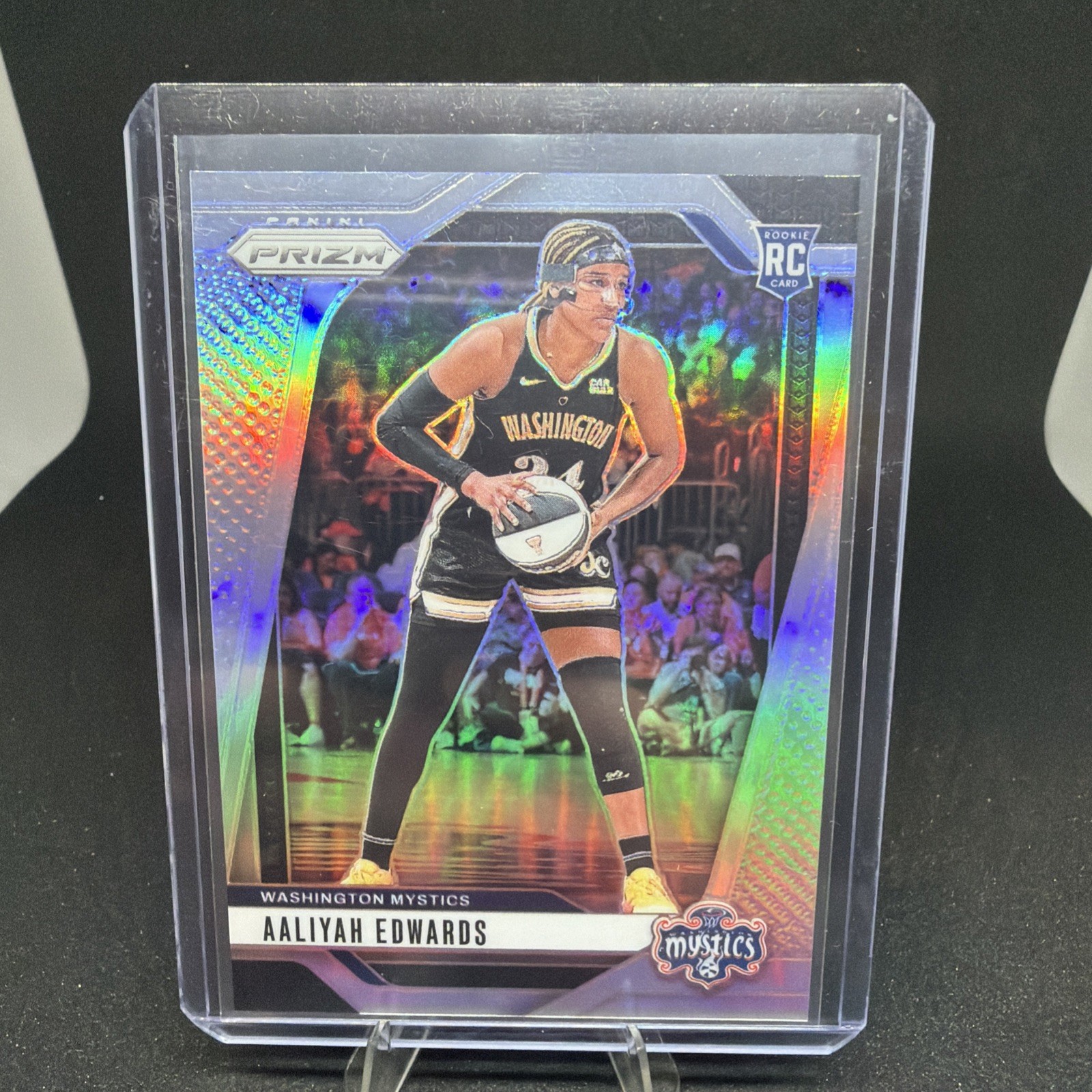 Aaliyah Edwards 2024 Panini Prizm - Silver Prizm Rookie #70 Mystics