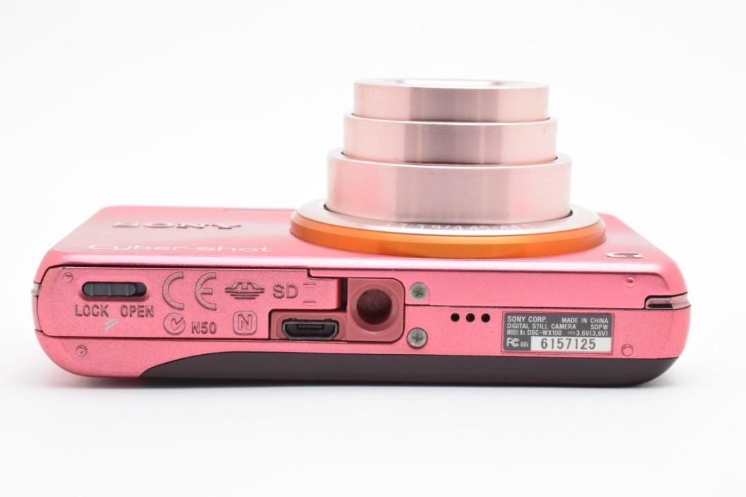 Sony Cyber-shot DSC-WX100 Pink 18.2 MP Compact Digital Camera w