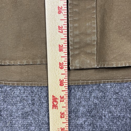 Polo Ralph Lauren vintage camicia tela uomo XL marrone lavoro sovracamicia accenti velluto a coste - Foto 9 di 12