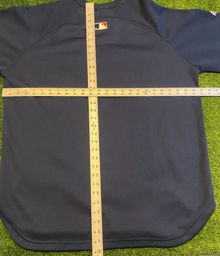 Cleveland Indians sweatshirt mens large blue chief wahoo vintage Y2k majestic R - Picture 12 of 13