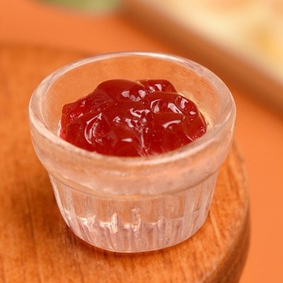 10pcs/set Miniature Dollhouse Strawberry Jam Mango Jam Kitchen Food For Doll
