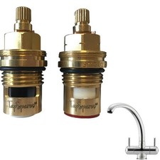 Franke Zurich Pair Replacement Valves Cartridge Spares