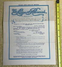 Vintage 1953 The Lodge of Research Invite Lei...
