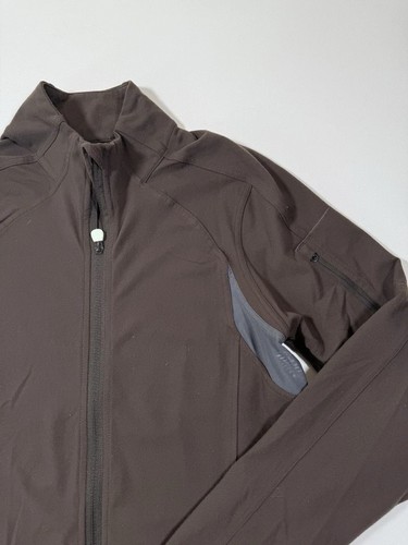 LULULEMON full zip jacket mesh panels track run training yoga warm up mens XL - Picture 10 of 16