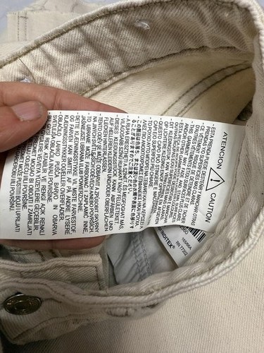 Zara Womens Cream Denim Light Wash Pockets Raw Hem Jeans Size 4 - Picture 13 of 14