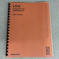 Vintage Apple Lisa Interactive Assembler User  s Guide Software Program Products
