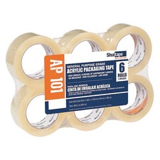 Shurtape 232514 Acrylicpackingtape, 1.6Mil, Clear, Pk6