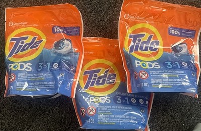 3 Packs Tide PODS Original Scent Detergent pod 16 counts Total 48 Pods