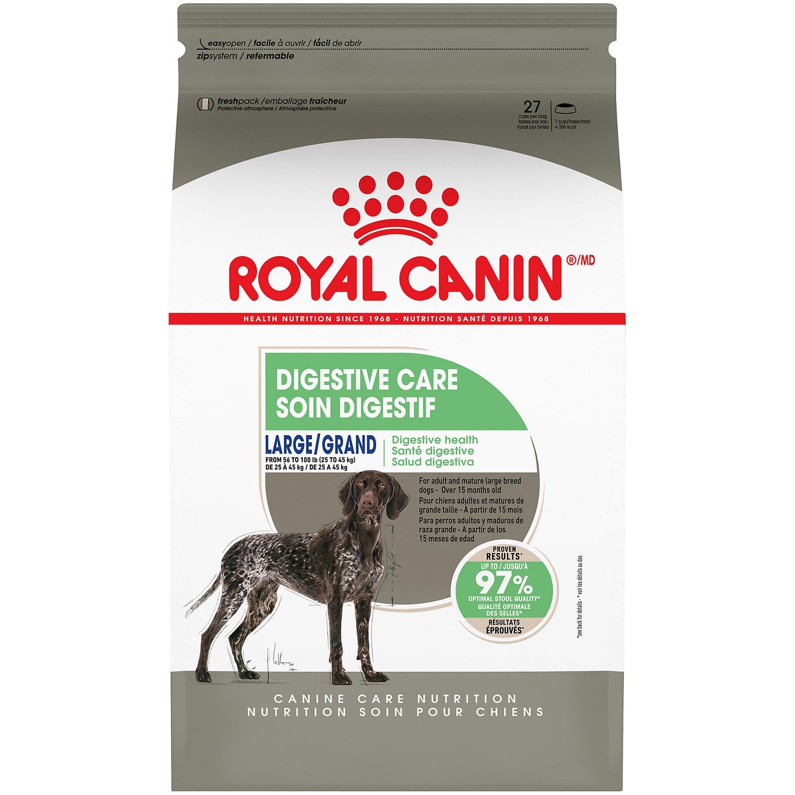 Royal Canin Canine Care Nutrition Large Digestive Care Adult Dry Dog Food, 3...