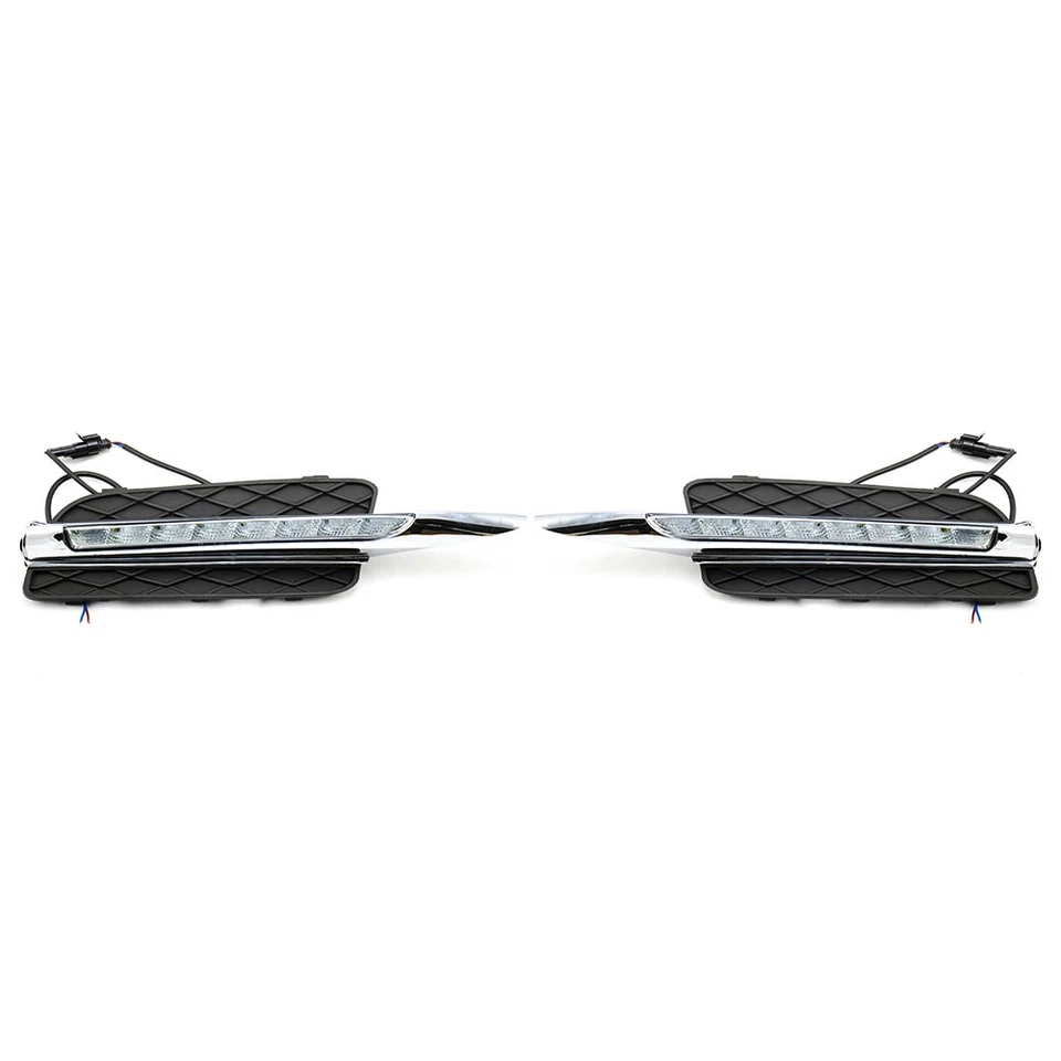 LED DRL Daytime Running Light Bumper Driving Fog Lamps For BMW X5 E70 2007-10 cl - image 2 of 4