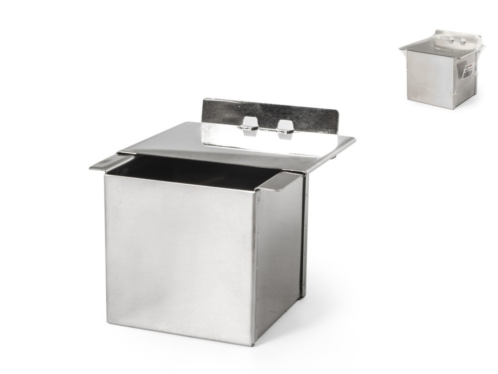 Crazystock selected Croissant Mold Cube With Lid Stainless Steel 7x7x7 cm