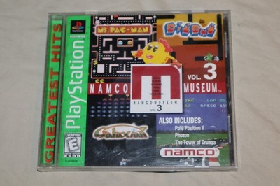 Namco Museum Vol. 3 (Sony PlayStation 1, 1996) PS1 COMPLETE REG CARD