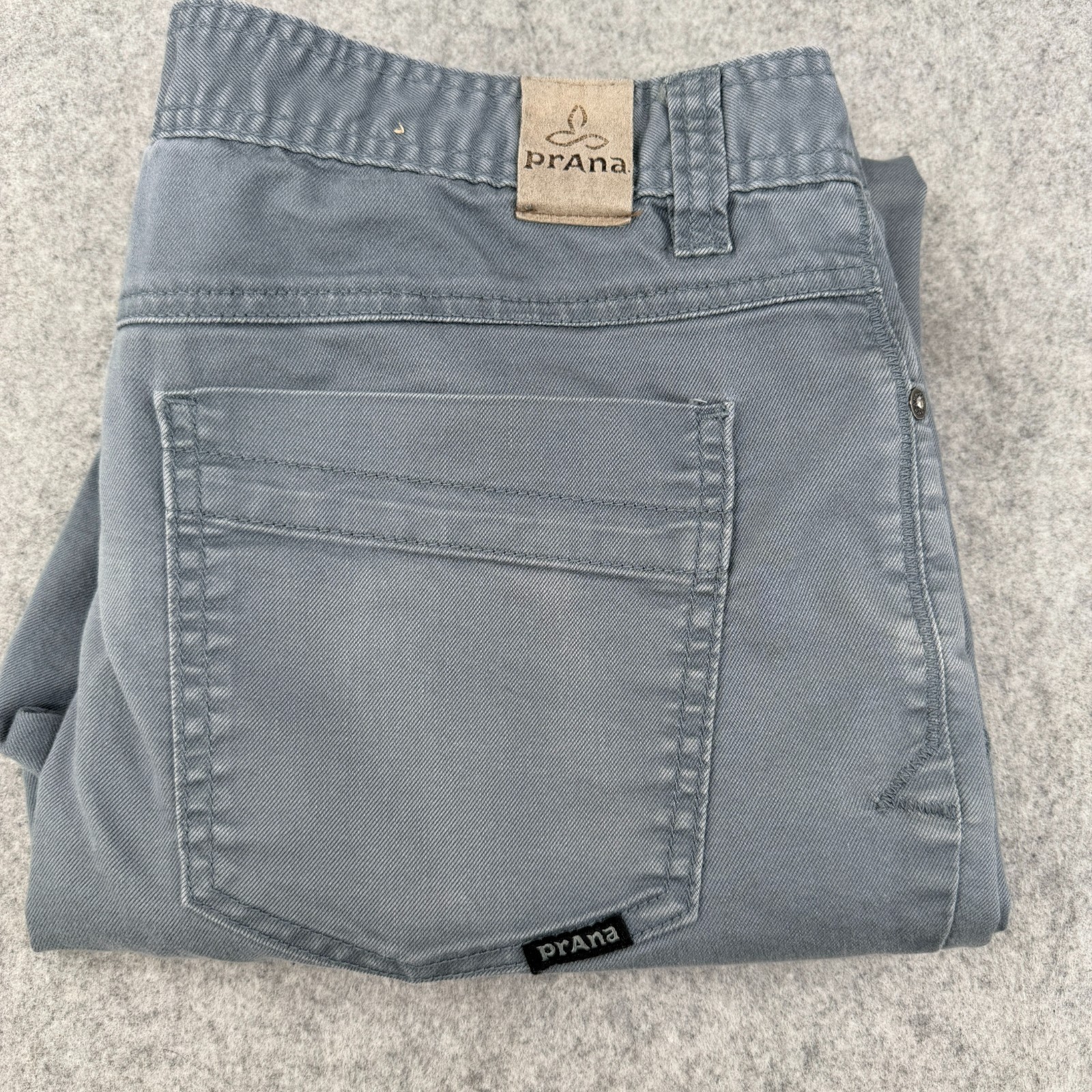 's 36x32 Slim Fit Gray Stretch Denim Pants Fit 34x31