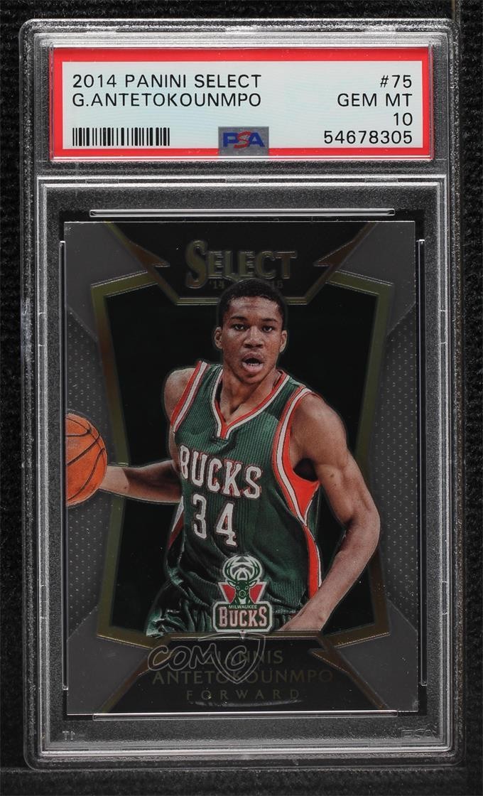 2014-15 Panini Select Concourse Giannis Antetokounmpo #75 PSA 10 GEM MT 8uc