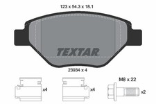 TEXTAR Bremsbelagsatz Scheibenbremse Q+ 2393401 für LM0 MEGANE BM0 RENAULT 2 16V
