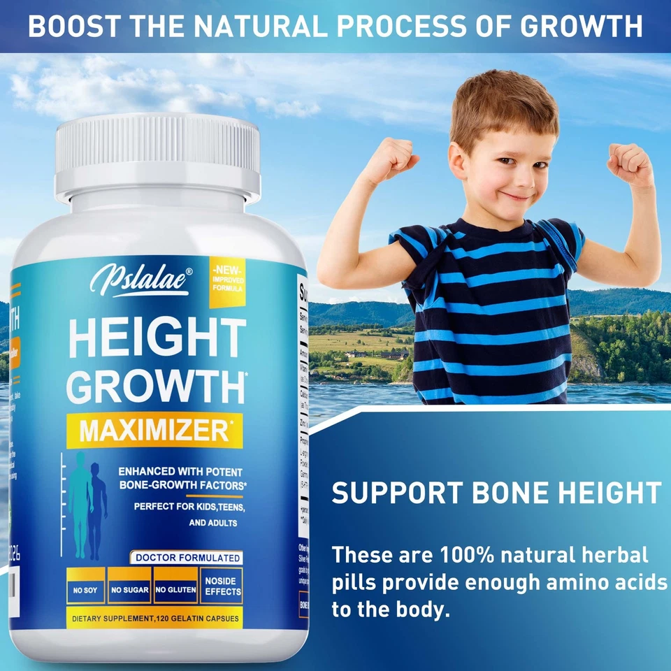 Height Growth Maximizer -Calcium, Vitamin D3 -Height Growth, Joint & Bone Health - Image 4 of 4