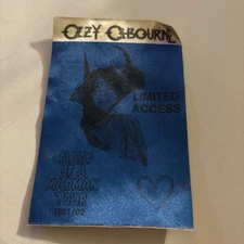 OZZY OSBOURNE Randy Rhoads 1981-82 Diary of a Madman Tour Backstage Pass UNUSED