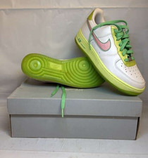Nike Air Force 1 GS Sneakers White/Pink/Lime Unisex Kids Size 6Y 314219-163