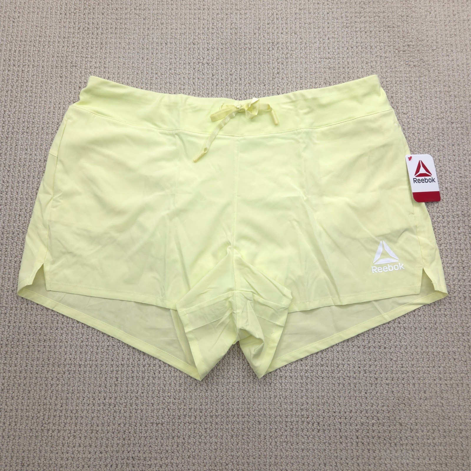 Reebok Revolve Slim Shorts Luminary Green Athletic Running Womens XXL thumbnail 5
