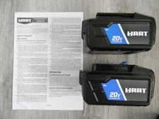 (2) NEW- Genuine HART 20V 20Volt 4Ah Lithium Ion Batteries BPH003