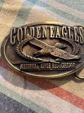 NRA Golden Eagles Commemorative Belt Buckle National Rifle Association