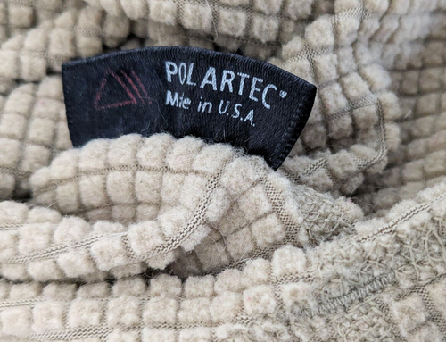 Military army 1/2 zip fleece pullover XL? cold weather waffle grid Polartec - Picture 4 of 12