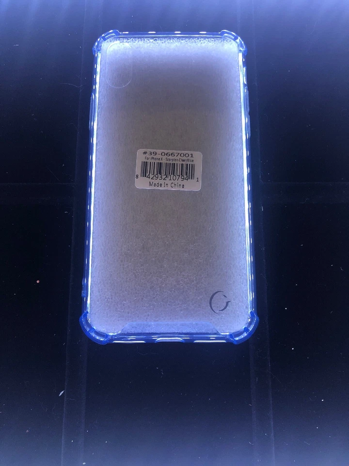 Cellairis iPhone X Scorpion 透明蓝色保护壳 — 第 3/4 张图片