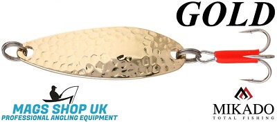 MIKADO LÖFFEL ''HAMMER'' GOLDFARBEN, 3 GRÖßEN - 10, 16, 30 GRAMM, BARSCH, HECHT