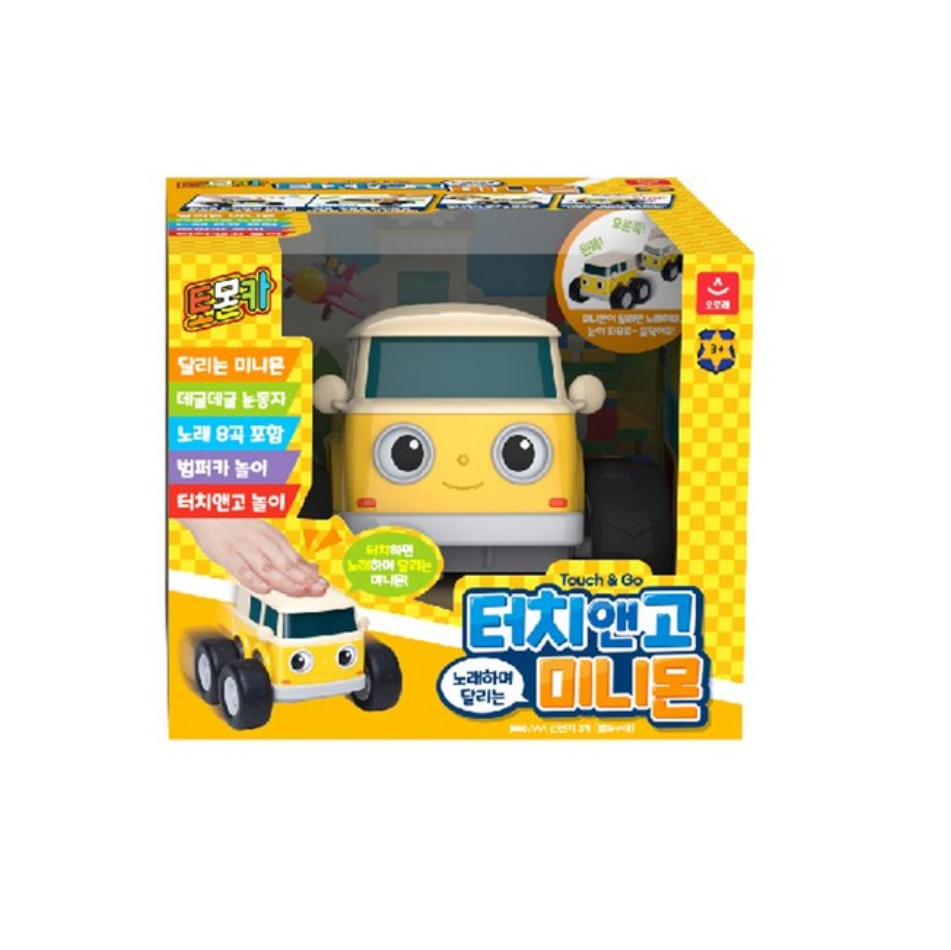 TOMONCAR Touch & Go Minimon Mini Car Sound Kids Toy Korean TV 