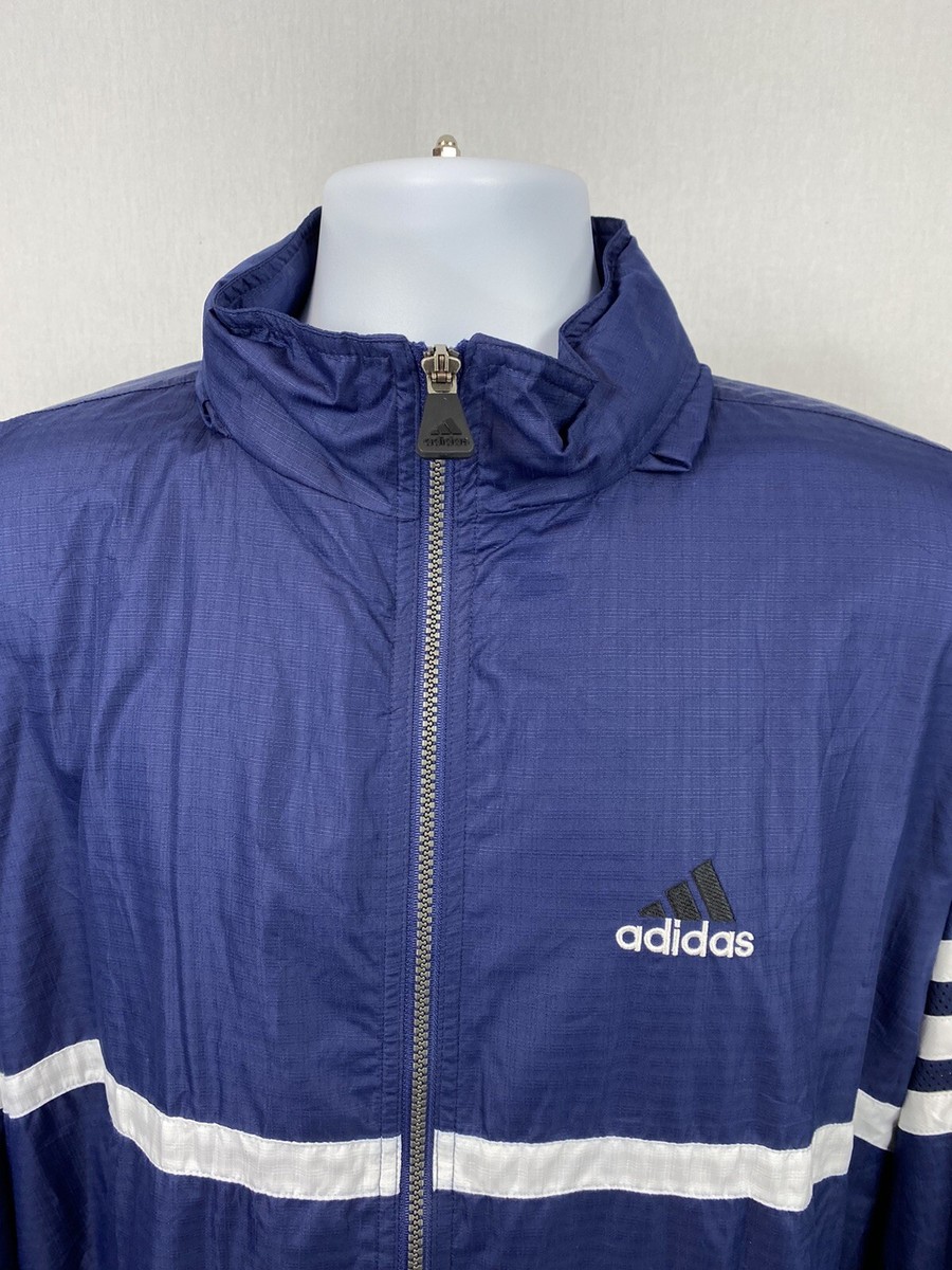 adidas 国旗タグ　90s velor jacket Men's Adidas Vintage 90s Track Top Jacket Red Blue Size L | eBay