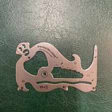 Zootility Tools Pocket Monkey Flat Multi Tool Fits Your Wallet Stainless Steel