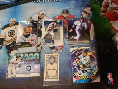 Ichiro Suzuki Lot Of 6 Baseball Cards Base Inserts Collection Parallels ...