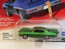 JOHNNY LIGHTNING GTO -  GREEN 1971 71 PONTIAC GTO PRO STREET 1/64