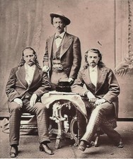 RARE COLOR STILL WILD BILL HICKOCK WITH OTHERS