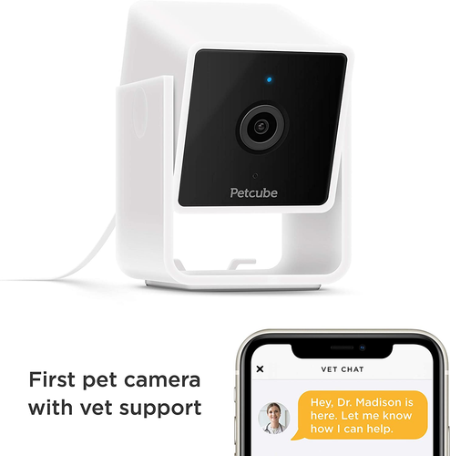 Cam Pet Monitoring Camera with Built-In Vet Chat for Cats & Dogs, Security Camer - Picture 2 of 6