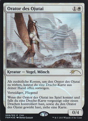 MAGIC Orator des Ojutai FOIL FNM PROMO deutsch Orator of Ojutai