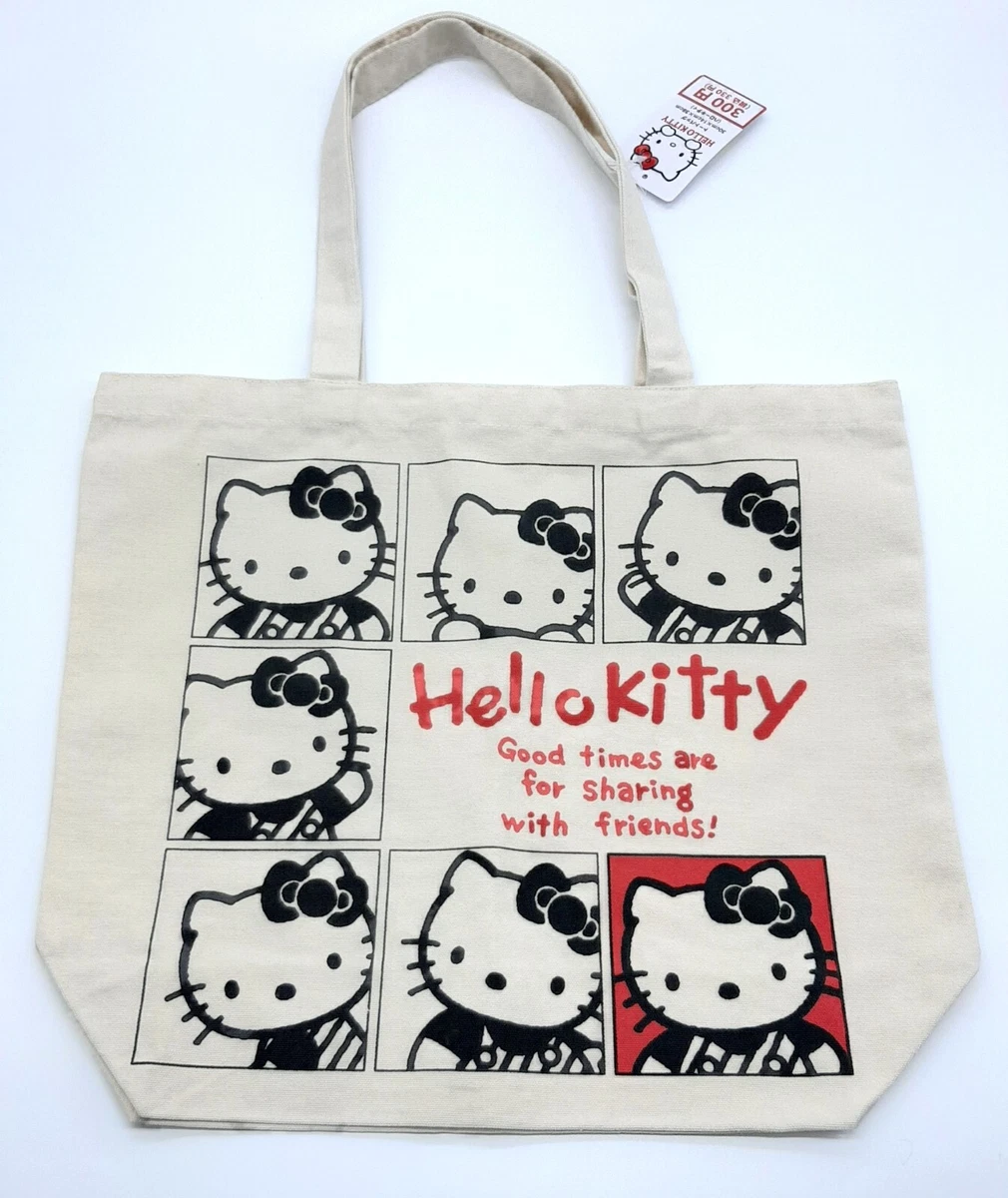 Hello kitty hotsell canvas tote bag