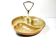 Mid Century Tidbit Royal Haeger 3 Section Candy Dish  Modern 