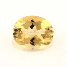 GOLDEN BERYL 9 x 7 MM OVAL CUT OUTSTANDING COLOR F-3430