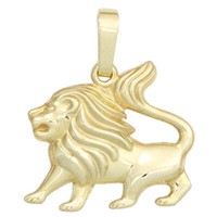 Sternzeichen AnhäNger LöWe 333 Gold Gelbgold EinhäNger Halsschmuck, GoldanhäNger
