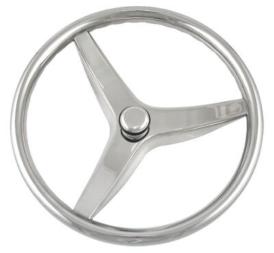 schmitt boat steering wheel evo cast stainless steel 15.5