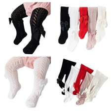 Child Girl Solid Breathable Mesh Pantyhose Baby Cotton Summer Hosiery Tights