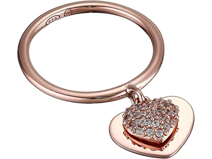 Michael kors rose gold crystal circle pendant deals